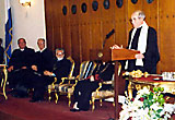 Robert Badinter, docteur honoris causa de l'Université de Zagreb, le 17 avril 2003