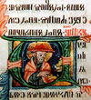 Calligraphie glagolitique de l'Evangéliaire de Reims