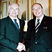 MM. Bozidar Gagro, ambassadeur de Croatie, et Jacques Chirac, président de la République française