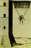 L'homo volans de Faust Vrancic, première représentation d'un parachutiste (1615)