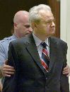Slobodan Milosevic au Tribunal pénal international de La Haye